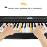 Donner DEP-20 Beginner Digital Piano 88 Key Full Size Weighted Keyboard, Portable Electric Piano with Sustain Pedal, Power Supply