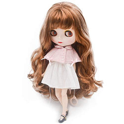 1/6 BJD Doll, 4-Color Changing Eyes Matte Face and Ball Jointed Body Dolls, 12 Inch Customized Dolls Can Changed Makeup and Dress DIY. Nude Doll Sold Exclude Clothes (S.2)