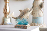 Enesco Jim Shore Heartwood Creek Dolphin on Wave Pint-Sized Figurine, 4 Inch, Multicolor