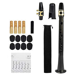 narratorbook Pocket Saxophone Set Mini Alto Saxophone Kit Portable Woodwind Instrument with 4 Reeds, 8 Dental Pad and Carrying Bag for Adults & Kids & Beginners