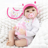 Milidool Reborn Baby Doll 22 inch Lifelike Weighted Girl Dolls with Unicorn Toy for Kids 3+