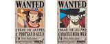 One Piece Wanted Posters 28.5cm×19.5cm, New Edition, Luffy 1.5 Billion, Set of 16Pcs