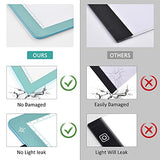 Portable A4 Tracing LED Copy Board Light pad,Light Board with Protect Frame,Ultra-Thin 3 Color Temperatures Stepless Dimming Light Box for Weedind Vinyl,Sketching,Animation,Diamond Painting,Blue