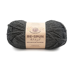Lion Brand Yarn Re-Spun Thick & Quick Yarn, Raven