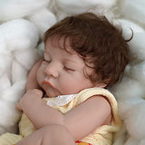 JIZHI Lifelike Reborn Baby Dolls Girls [Washable & Poseable] Full Vinyl Body 17 Inch Sleeping Realistic Newborn Baby Dolls Real Life Baby Dolls Gift Set Kids Toys for Age 3+