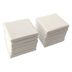LWR Crafts Mini Stretched Canvas 3" X 3" Pack of 12