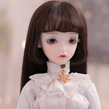 BBYYT 1/4 BJD Fashion Doll 3D Eyes Collector Doll Scale Ball Jointed Doll Articulated Dress Fully Poseable Doll