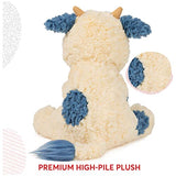 GUND Cozys Collection Cow Stuffed Animal Plush for Ages 1 and Up, Cream/Blue, 10”