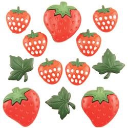 Bulk Buy: Buttons Galore (6-Pack) Button Theme Pack Strawberry Fields BTP-4097