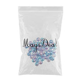 MagiDeal 500 Pieces 4mm Colored Imitation Pearl ABS Plastic Loose Beads Tiny Satin Luster Imitation