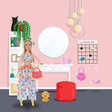 DOTVOSY 11.5 inch Girl Doll Clothes and Accessories 19 Pcs Set - Contains Doll Clothes Dresses, Bag, Glasses, Camera, Toy Phone, Toy Dog,Makeup Toys etc