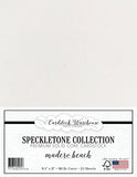 Madero Beach White SPECKLETONE Recycled Cardstock Paper - 8.5 x 11 inch - Premium 80 LB. Cover - 25 Sheets