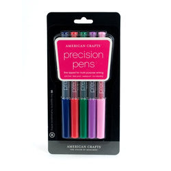 American Crafts Precision Pen 5-Pack, .05 Point, Multi Color