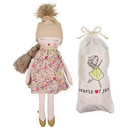 Hearts of Yarn Plush Doll Handmade Designer Outdoor Decor Fabric Pillow 20 inch