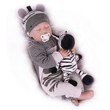 CHAREX Sleeping Reborn Baby Doll, Realistic Baby Dolls, Lifelike Weighted Reborn Baby with Soft Toy for Boys Age 3+