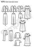 Simplicity 1575 Easy to Sew Girl's and Boy's Pajama Sewing Patterns, Sizes 7-14