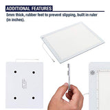 LED Light Box for Tracing - New 2021 Model - 19" Ultra Thin Light Pad with Adjustable Brightness. Comes with USB Cable, Adapter, Tracing Paper, and Clip. Portable Light Board (Large Size - 19")