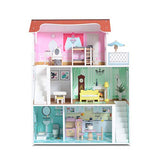 Milliard Doll House / 20 Furniture Pieces / 2.5 Feet High / Perfect Wooden Dollhouse for Kids