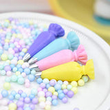 10Pcs Miniature Pastry Cream Bag Design Models Toy Dollhouse Resin Accessories,Perfect DIY Dollhouse Toy Gift Set Blue
