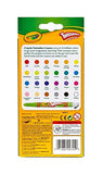 Crayola Twistable Mini Crayons, 24 Count - Pack of 2 | Crayola Broad Point Washable Markers, 8