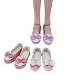 Fully 3 Pairs PU Leather Doll Shoe Fits for 1/3 60cm 23 Inch BJD Doll