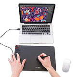 XP-Pen Deco 03 Graphics Drawing Tablet, Wireless Digital Tablet with 6 Shortcut Keys, Red Dial