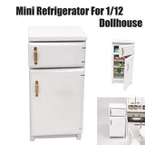 SXFSE Dollhouse Decoration Accessories,Mini Dollhouse Furniture Refrigerator Miniature Living Room Pretend Play Toy