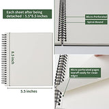 Sketch Book 5.5 X 8.5 - Spiral Sketchbook Pack of 2, SuFly 200 Sheets (68 lb/100gsm) Acid Free Sketch Pads for Drawing for Adults Spiral-Bound with Hard Cover for Kids & Adults, 100 Sheets Each