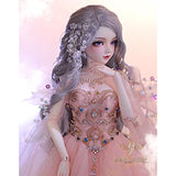 Y&D BJD Doll 1/3, 55cm 21.6 inch Ball Jointed Doll Full Set Figure Princess SD Doll 100% Handmade DIY Toys with Clothes Shoes Wig Exquisite Makeup Accessories