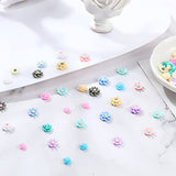 48pcs 3d flowers for Butterfly Nail Art Charms Glitter Decals Decoration Nail Flower Flat Design Acrylic Nail Art Stud 2021 for Women wedding DIY Manicures Jewelry Salon Nail Accessories Supplies