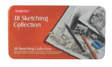 Derwent Sketching Collection, Metal Tin, 38 Count (34307)