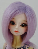 6-7 "16cm 7-8" (18-19CM) BJD Doll Fur and Feather Long Purple Hair Wig For 1/6 1/4 YOSD LUTS-KID MSD DOC LATI-BLUE