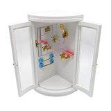 Zungtin Dollhouse Decoration Accessories 1:12 Miniature White Showeroom Bathroom Dollhouse Furniture Decor Model