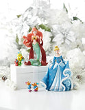 Enesco Disney Showcase “The Little Mermaid” Holiday Ariel and Flounder Stone Resin Figurine Set, Set of 2, Multicolor