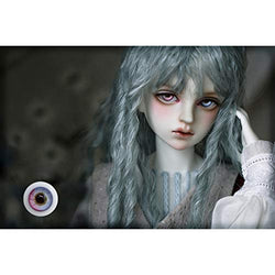 HMANE BJD Dolls Eyes, 16mm Glass Spring Dew Double Color Eyeball for 1/3 1/4 BJD Dolls (No Doll)