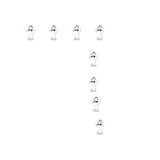 100pcs Antique Silver Plated 0-9 Figures Numbers Charms Pendant for Necklace Bracelet DIY Jewelry Making Accessories 16x8mm (100pcs Figures)