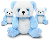 Fluffuns 3-Pack Panda Stuffed Animal - Stuffed Panda Bear Plush Toys - 9 Inches (Blue)