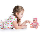 Liberty Imports Cute Lil Baby Doll Collection - Pack of 6 Assorted Mini Infant All Vinyl Dolls - Girls Toys Bulk Gift Bundle Party Favors Supplies (8 Inches Tall)