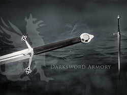 Darksword Armory Scottish Claymore Real Medieval Full Tang Tempered Steel Medieval Sword w/Scabbard