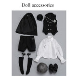 Meeler BJD Dolls 1/4 17 Inch Dolls Ball Jointed Doll Full Set Elegant Boys Short Hair, with Clothes Wig Hair Facial Makeup Shoes, Handmade Dolls for Doll Lover Gift