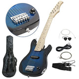 Epetlover 30 inch Kids Electric Guitar, Complete beginner Kit with 5W Amplifier,Picks, Gig Bag, Strap, Cable & Accessory Kit for Kids/Girls/Boys/Beginners (Blue)