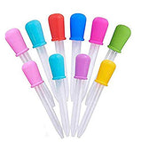 XP-Art Liquid Droppers for Kids FDA Approved Silicone and Plastic Pipettes with Bulb Tip 5 ML Eye Dropper for Candy Molds, 20 Pack