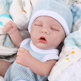 FASMAS Realistic Reborn Baby Dolls:12 Inch Lifelike Newborn Full Vinyl Sleeping Baby Doll That Look Real , Real Life Realistic Newborn Baby Dolls for Kids Ages 3 4 5 6+ Years Old…