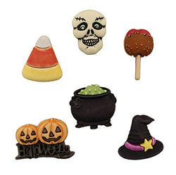 Buttons Galore Halloween Craft & Sewing Buttons - Witchy Just Treats - Set of 3 Cards