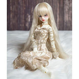 HMANE BJD Doll Clothes 1/4, Evening Dress Princess Dress for 1/4 BJD Dolls (Champagne) (No Doll)