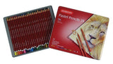 Derwent Pastel Pencils, 4mm Core, Metal Tin, 24 Count (32992)