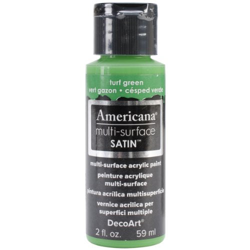 Deco Art DA5-30-20 Americana Multi-Surface Satin Acrylic Paint 2oz-Turf Green