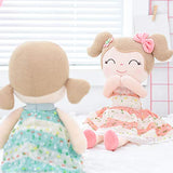 Gloveleya Baby Doll Girl Gifts Wearing Spring Dress Plush Cloth Dolls Toy 17"+Gift Box …