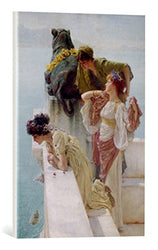 kunst für alle Canvas Print: Sir Lawrence Alma-Tadema A Coign of Vantage 1895" Fine Art Print, Canvas on Stretcher, Ready to Hang Wall Picture, 15.7x23.6 inch / 40x60 cm
