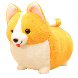 123Arts Cartoon Corgi Dog Soft Plush Throw Pillow Animal Pillow Plush Toy